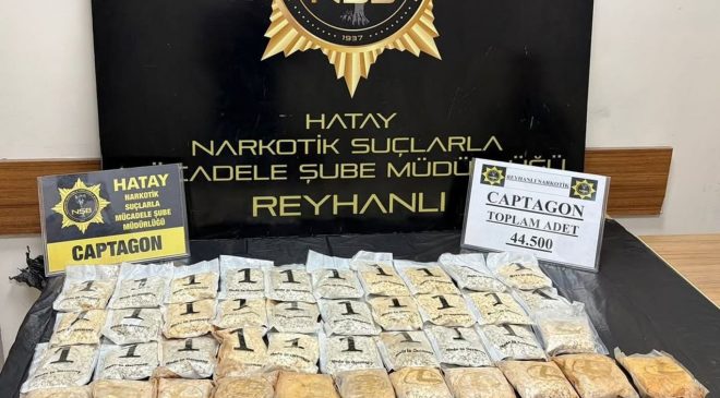 Hatay’da uyuşturucu operasyonları: 77 tutuklama
