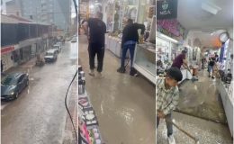 Doğubayazıt’ta sağanak sonrası sel meydana geldi