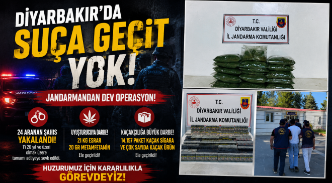 Diyarbakır’da JASAT Suç ve Kaçakçılığa Geçit Vermiyor