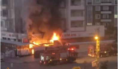 Malatya’da bir AVM’de korkutan yangın