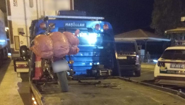 ‘Dur’ ihtarına uymayan motosiklet sürücüsü yakalandı