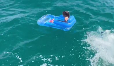 Didim açıklarında sürüklenen çocuk kurtarıldı