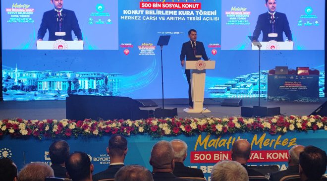Bakan Kurum: Malatya’da acının yerini umut, enkazın yerini 80 bin sağlam konut aldı