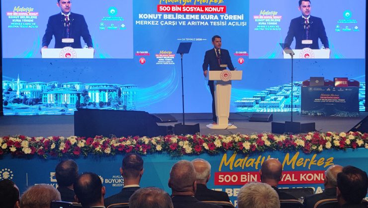 Bakan Kurum: Malatya’da acının yerini umut, enkazın yerini 80 bin sağlam konut aldı