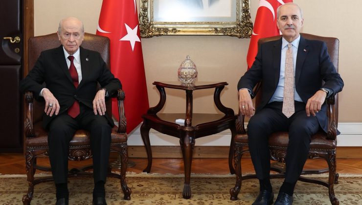 TBMM Başkanı Kurtulmuş, Bahçeli’yi ziyaret etti