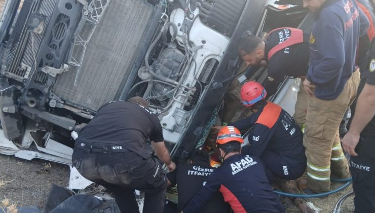 Şırnak’ta tanker şarampole yuvarlandı: Sürücü yaralandı