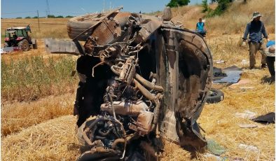 Takla atan otomobilin sürücüsü ağır yaralandı