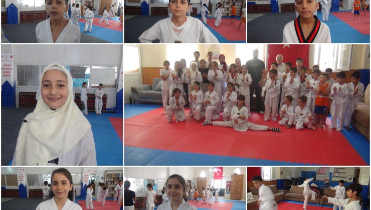 Kur’an kursu öğrencileri camide tekvando eğitimiyle buluşuyor