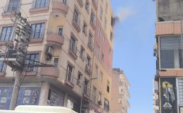 Mardin’de binanın 7’inci katında yangın paniği