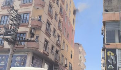 Mardin’de binanın 7’inci katında yangın paniği