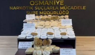Osmaniye’de 89 kilo uyuşturucu ele geçirildi