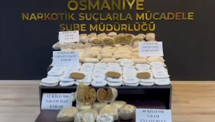 Osmaniye’de 89 kilo uyuşturucu ele geçirildi