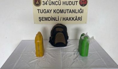 Hakkâri hududunda 8 kilogram uyuşturucu ele geçirildi