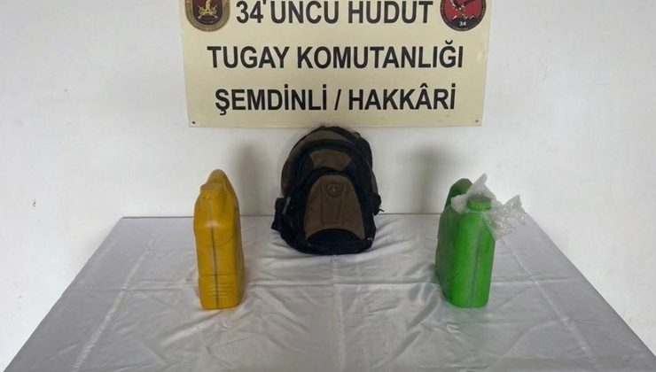 Hakkâri hududunda 8 kilogram uyuşturucu ele geçirildi