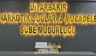 Diyarbakır’da Narkotik Operasyonu: İç Beden Muayenesinde 83 Kapsül Eroin Ele Geçirildi