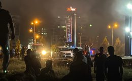 Diyarbakır’da 12 katlı plazada korkutan yangın