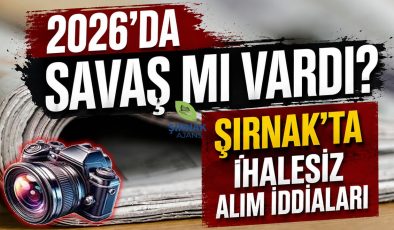 Şırnak’ta ihalesiz alım iddiaları