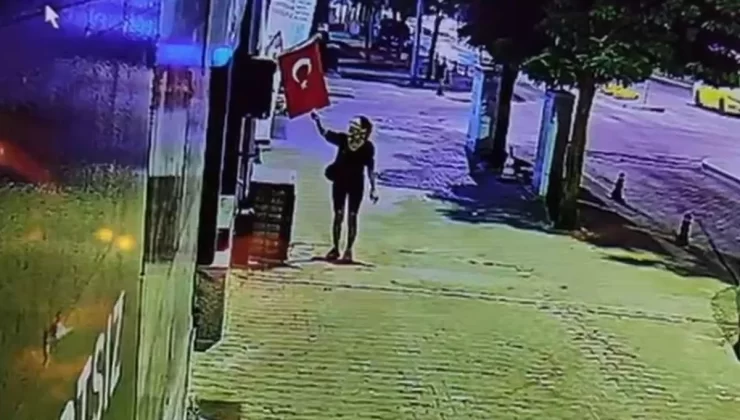 Bayrağımızı yakan o hadsiz yakalandı