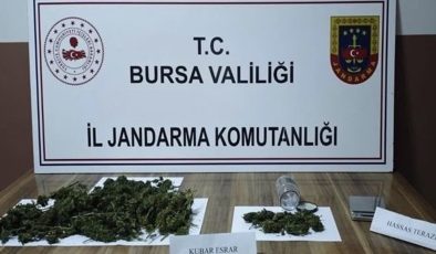 Bursa’da uyuşturucu operasyonu: Bir kilo esrar ele geçirildi