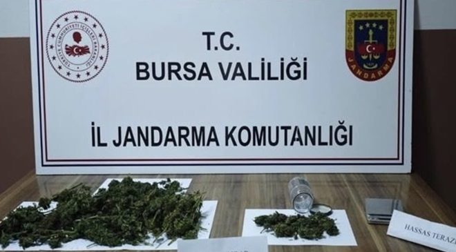 Bursa’da uyuşturucu operasyonu: Bir kilo esrar ele geçirildi