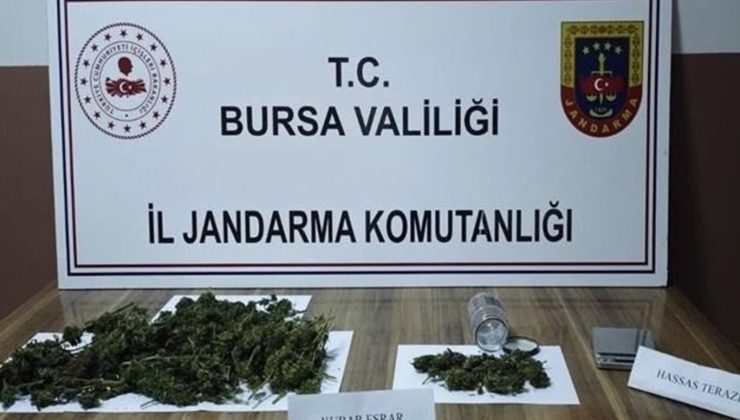 Bursa’da uyuşturucu operasyonu: Bir kilo esrar ele geçirildi
