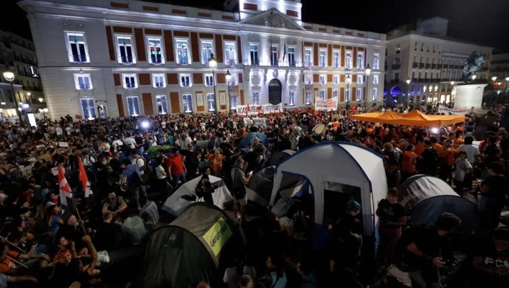 Konut krizi protestocuları Madrid’de çadır kampı kurdu