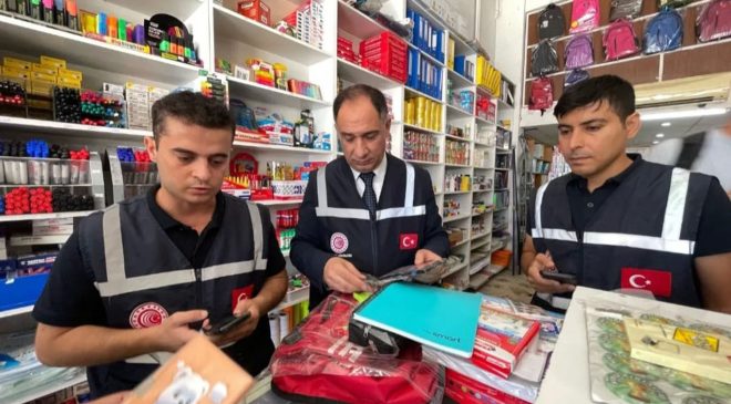 Şanlıurfa’da kırtasiyelere sıkı denetim: 16 bin ürün kontrol edildi