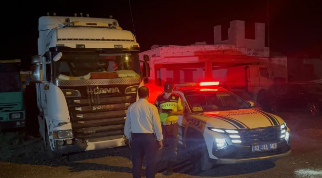 Şanlıurfa’da başka araca ait plakayla yakalanan sürücüye 140 bin lira ceza