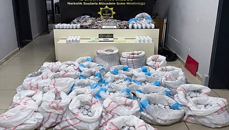 Mersin’de panelvandan 256 bin 900 sentetik hap çıktı: 4 gözaltı