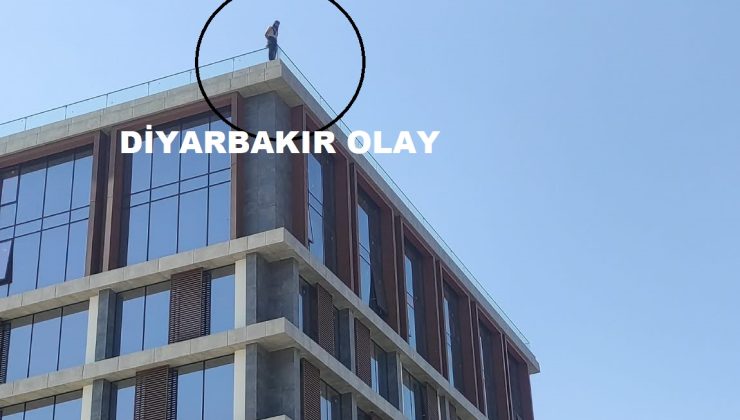 Diyarbakır’da 150 Bin TL Alacağı İçin Çatıya Çıktı