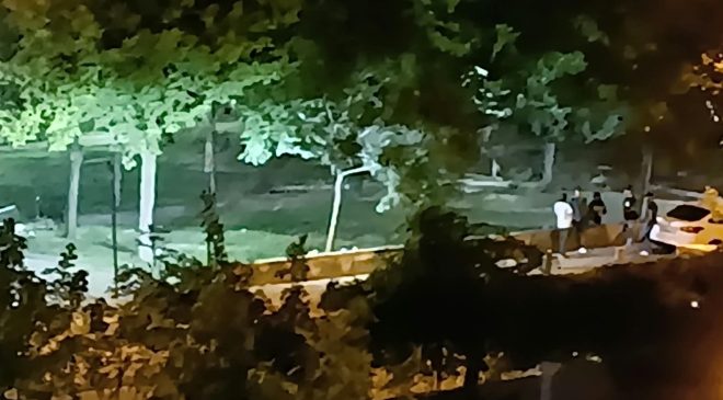 Güvenlik kamerası olmayan parkta her gece kavga bu kez kan aktı