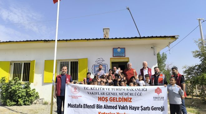Diyarbakır’da kırsaldaki çocuklara vakıf desteği