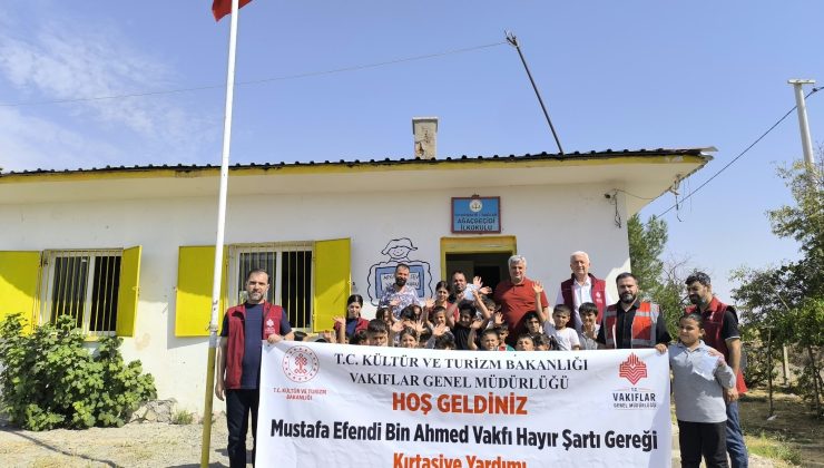 Diyarbakır’da kırsaldaki çocuklara vakıf desteği
