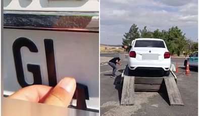 Plakasında değişiklik yapan sürücüye 140 bin TL ceza