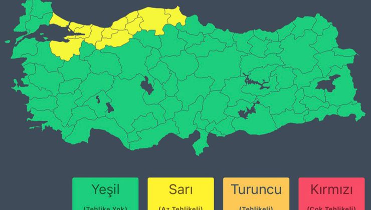 14 ilde kuvvetli ve çok kuvvetli yağış bekleniyor