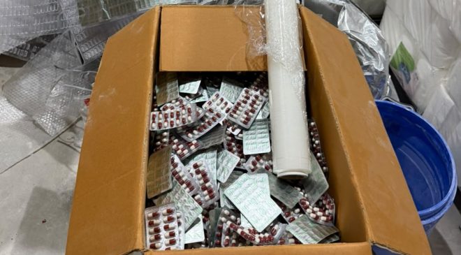 Mersin’de 100 bin sentetik ecza ele geçirildi