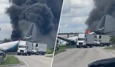 ABD’de kargo uçağı pistten çıktı: 5 ölü, 5 yaralı