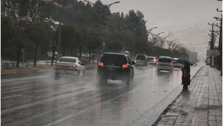 Bitlis’te sağanak yağış etkili oldu