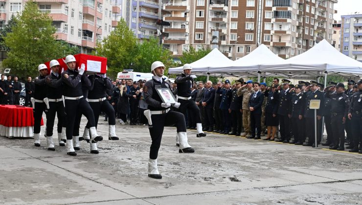 Diyarbakır’da polis memuru Abdülkadir Bulut’a veda