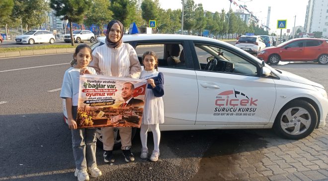 Diyarbakır’da Kadın Sürücünün İlk Sürüş Hedefi Külliye