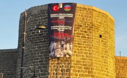 Diyarbakır Surları’nda Azerbaycan yönetimine tepki