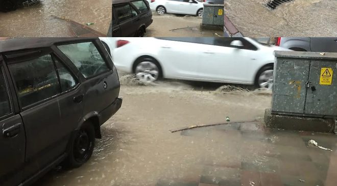 Siirt’te sokaklar göle döndü, halk altyapı yetersizliğine tepki gösterdi