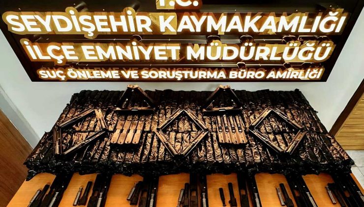 Konya’da kaçak silah operasyonu