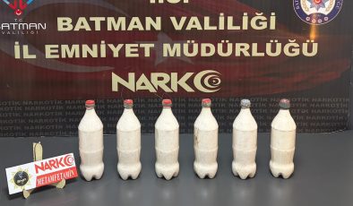 Batman’da aracın benzin deposunda 5 kilo metamfetamin ele geçirildi